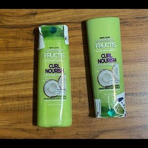 Garner Fructis Curl Nourish Fortifying Shampoo and Conditioner (New)